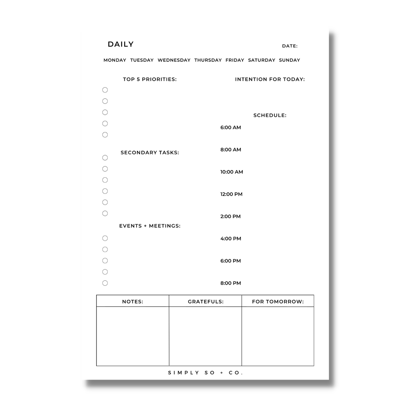 THE DAILY NOTEPAD